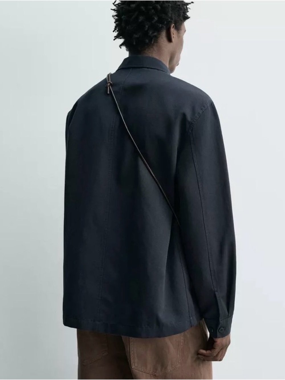 Zara Origins Black Top -overshirt. Size L - Picture 2 of 9